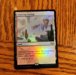 1x Inspiring Vantage, Foil, Outlaws of Thunder Junction, Magic MTG NM - Image 1