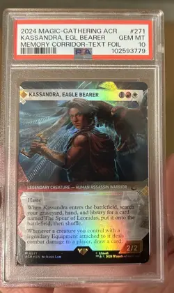Kassandra Eagle Bearer Showcase Foil Gem Mint Graded PSA 10 Magic The Gathering - Image 1