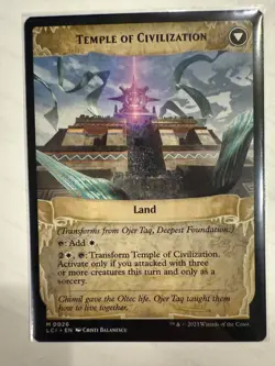 MTG: Ojer Taq, Deepest Foundation /Temple of Civilization- NM - Image 2