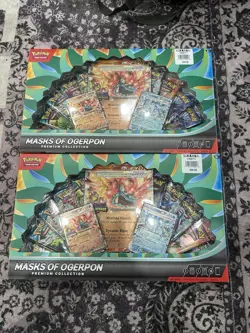 Masks of Ogerpon Premium Collection Pokemon Lot Of 2 - Image 1