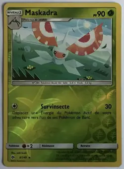 CARTE POKEMON Maskadra Soleil et Lune 8/149 Reverse Excellent etat, jamais jouee - Image 1