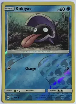 CARTE POKEMON Kokiyas Soleil et Lune 33/149 Reverse Excellent etat, jamais jouee - Image 1