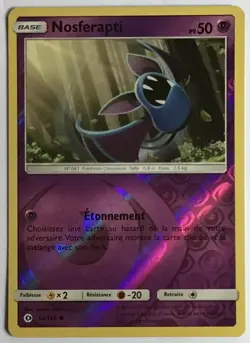 CARTE POKEMON Nosferapti Soleil et Lune 54/149 Reverse Excel. etat, jamais jouee - Image 1