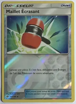 CARTE POKEMON Maillet Ecrasant Soleil et Lune 115/149 Reverse Excellent etat - Image 1