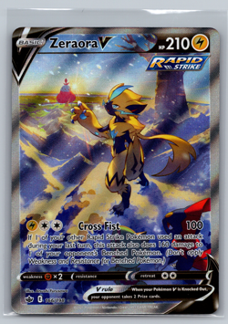 Pokemon TCG Zeraora V 166/198 Alt Art Full Art Ultra Rare Chilling Reign SWSH NM - Image 1
