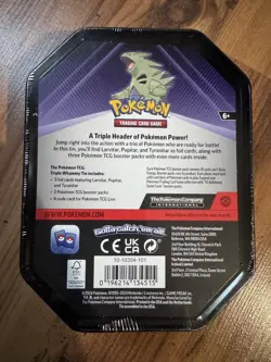 Pokemon TCG Tyranitar Triple Whammy Tin New Factory Sealed Booster Packs Promo - Image 2