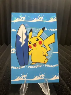 Surfing Pikachu - Cracked Ice Holo - Electric Pikachu Database - Pokemon - Image 1