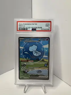 Pokemon TCG ES Bubble Mew EX Paldean Fates 232/091 PSA 9 - Image 1