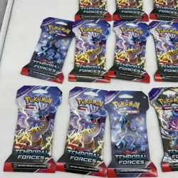 Lot of (16) Pokemon TCG: Scarlet and Violet Temporal Forces Booster Packs - Image 2