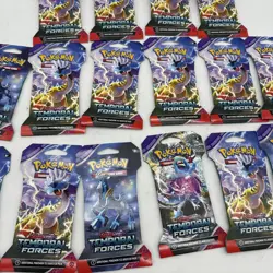 Lot of (16) Pokemon TCG: Scarlet and Violet Temporal Forces Booster Packs - Image 3