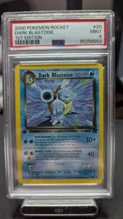 2000 POKEMON TEAM ROCKET 1ST EDITION #20 DARK BLASTOISE PSA 9 NON-HOLO - Image 1