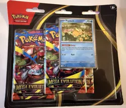 Pokemon TCG Mega Evolution 3 Pack Blister [Psyduck] X1 Sealed/New - Image 2