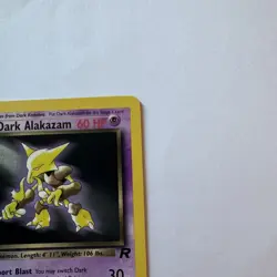 Dark Alakazam 18/82 1st Edition Rare Team Rocket Pokemon TCG - Image 4