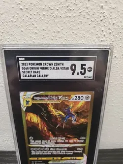Pokemon Crown Zenith Origin Forme Dialga VSTAR #GG68/GG70 English Sgc 9.5 - Image 3