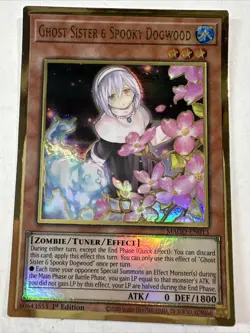 YuGiOh - Ghost Sister & Spooky Dogwood - Gold Rare - MAGO-EN013 - 1st Ed - Image 1