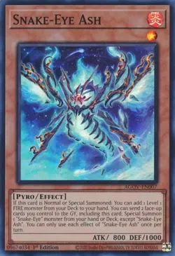 Snake-Eye Ash - Age of Overlord - AGOV-EN007 - Yu-Gi-Oh! - LP - 1st Edition FOIL - Image 1