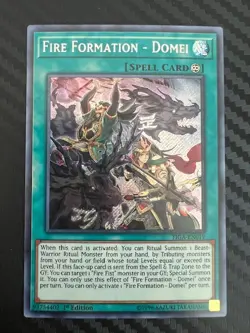 Yugioh Fire Formation - Domei FIGA-EN019 Secret Rare 1st Edition VLP - Image 1