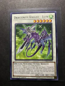 Yugioh - Dragunity Knight - Luin (Rare) (1st Edition) - CYHO-EN032 (P) - Image 1