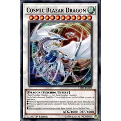 Cosmic Blazar Dragon Yu-Gi-Oh! LED6-EN029 Unlimited Common - Image 1