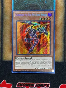 Yugioh Gearfried The Red-Eyes Iron Knight LDS1-EN011 Secret Rare NM - Image 1