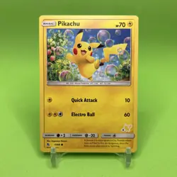 ⚡ Pokemon Battle Academy Deck Pikachu 19/68 card Pikachu Stamped 2 Hidden Fates - Image 1