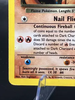 Dark Charizard - 4/82 Holo Rare - Team Rocket Pokemon TCG Card - Image 3