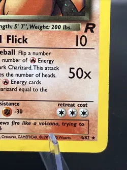 Dark Charizard - 4/82 Holo Rare - Team Rocket Pokemon TCG Card - Image 4