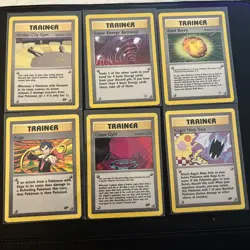Vintage Pokemon Trainer Cards Lot Of 6 - Image 1