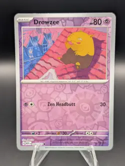Pokemon TCG Drowzee 2023 Reverse Holo Card 096/165 Sv: Scarlet & Violet 151 - Image 1