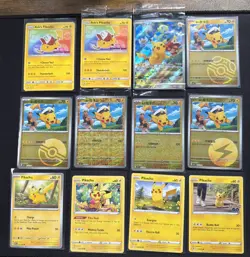 Pikachu Sealed Promo SM108 SVP 027 + Masterball 0705 + More 12 Pokemon Card Lot - Image 1