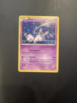 Mew XY192 X & Y Cosmos Holo Ultra Rare Black Star Promo Pokemon Card - Image 1