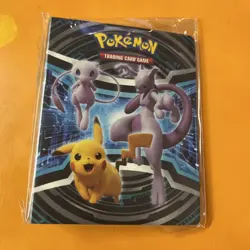Pokemon TCG MINI BINDER Mewtwo Pikachu 60-CARD Mini Album Holder Portfolio NIP - Image 1