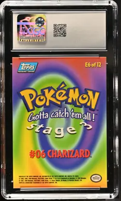 CGC 8 Charizard 1999 the First Movie Topps E6 First Print Pokemon Card - Image 2