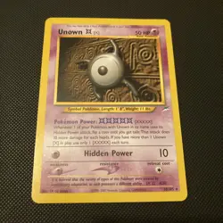Unown [X] 30/105 Neo Destiny Unlimited Non holo Rare Pokemon card TCG - Image 1