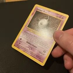 Unown [X] 30/105 Neo Destiny Unlimited Non holo Rare Pokemon card TCG - Image 3