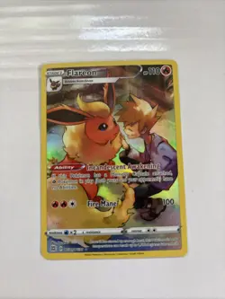 Pokemon TCG Flareon Holo Rare Trainer Gallery Card TG01/TG30 Brilliant Stars - Image 1