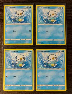 4x Oshawott 041/189 Pokemon card Astral Radiance common NM - Image 1