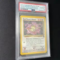 PSA 10 Team Rocket’s Meowth 18 2000 Pokemon Card Graded Black Star Promo WOTC - Image 3