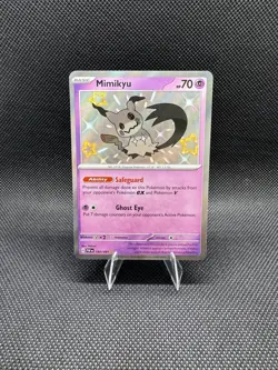 Pokemon TCG Shiny Mimikyu 160/091 NM/M Paldean Fates Holo Rare Pokemon Card - Image 1