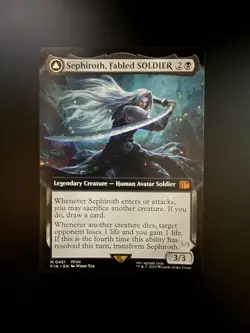 MTG Final Fantasy English Sephiroth, Fabled Soldier Extended Art 0451 Non-Foil - Image 1
