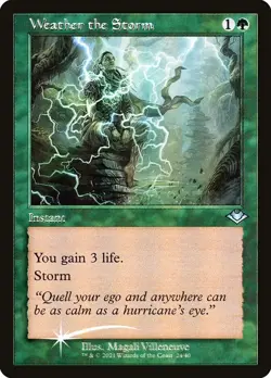 Weather the Storm (Retro Frame) (Foil Etched) 24 U Modern Horizons MH1 MTG Foil - Image 1