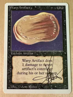 MTG ARTIST PROOF Revised Warp Artifact AP Sketch Art Amy WEBER Magic - Image 2