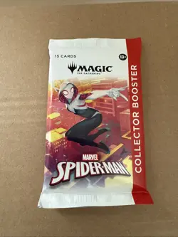 MTG Marvel Spider Man COLLECTOR Booster Pack - Magic: The Gathering IN HAND - Image 1