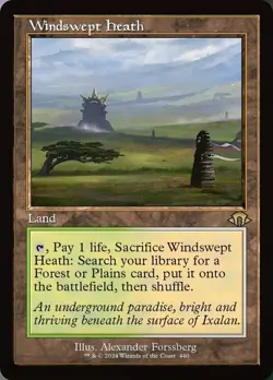 [1x] Windswept Heath - Retro Frame Near Mint, English Modern Horizons 3 MTG Magi - Image 1