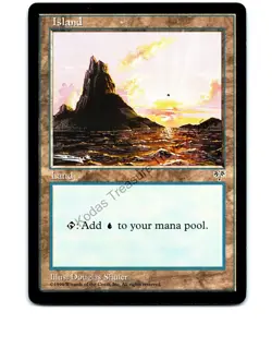 Island (Sunset) Land Mirage MTG NP Near Mint or Better - Image 1