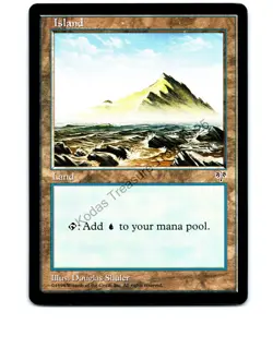Island (Rocky Water) Land Mirage MTG NP Near Mint or Better - Image 1