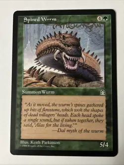 Signed ARTIST PROOF Spined Wurm Illus Keith Parkinson MTG - Image 1