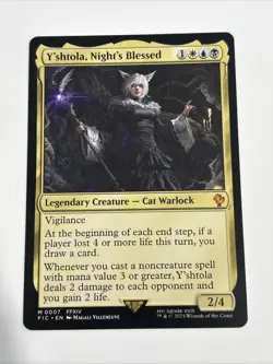 Y'shtola, Night's Blessed FIC FIN FF 7 Commander MTG Final Fantasy Yshtola Cat - Image 1