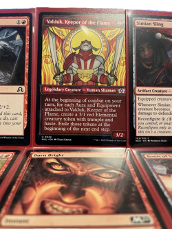 MTG Pauper Commander Deck - Valduk Keeper of the Flame Mono-Red Auras|Token PDH - Image 1