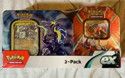 Pokemon TCG Miraidon & Koraidon Costco 2-Pack Tins - 9 Booster Packs New Sealed - Image 1